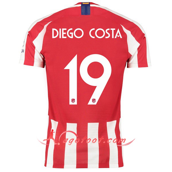 Maillot Foot Atletico Madrid (DIEGO COSTA 19) Domicile Personnalisé Floqué 19/20