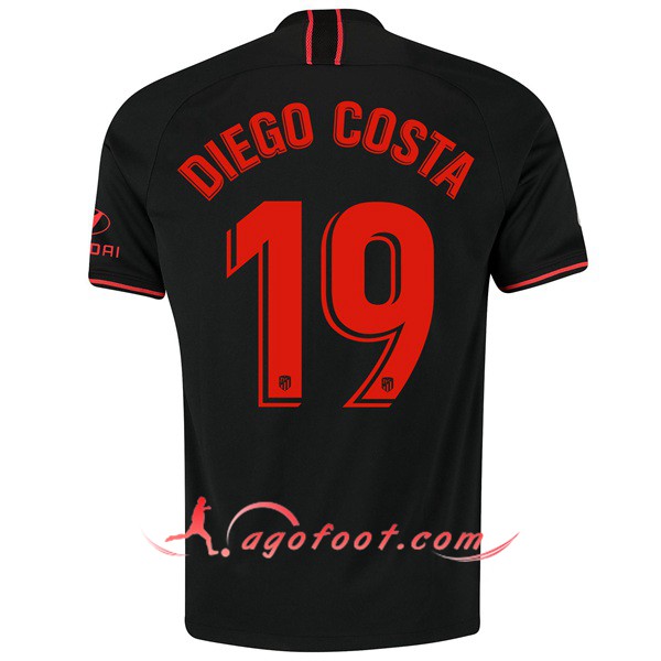 Maillot Foot Atletico Madrid (DIEGO COSTA 19) Exterieur Personnalisé Floqué 19/20