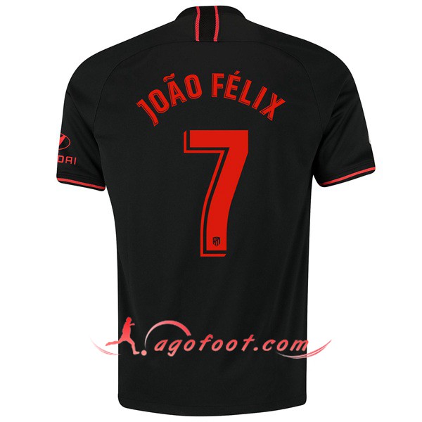 Maillot Foot Atletico Madrid (JOAO FELIX 7) Exterieur Personnalisé Floqué 19/20