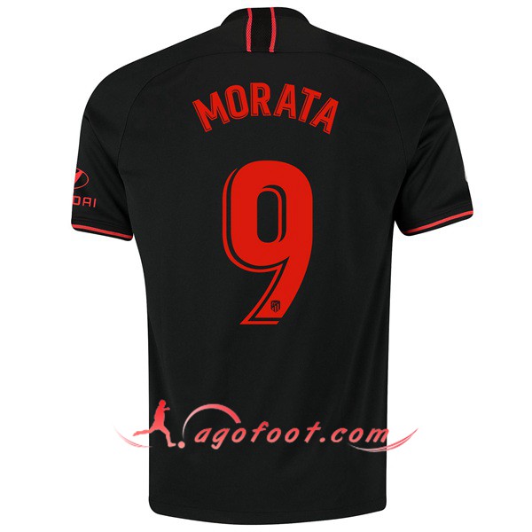 Maillot Foot Atletico Madrid (MORATA 9) Exterieur Personnalisé Floqué 19/20