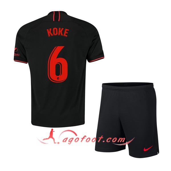 Maillot Foot Atletico Madrid (KOKE 6) Enfant Exterieur Personnalisé Floqué 19/20