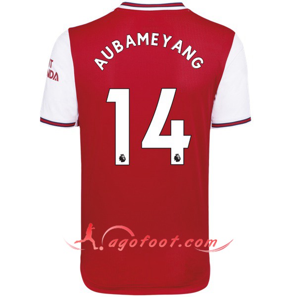 Maillot Foot Arsenal (AUBAMEYANG 14) Domicile Personnalisé Floqué 19/20