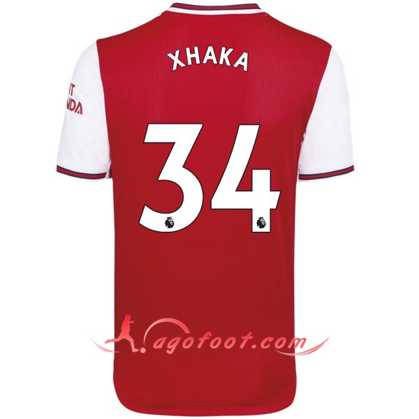 Maillot Foot Arsenal (XHAKA 34) Domicile Personnalisé Floqué 19/20