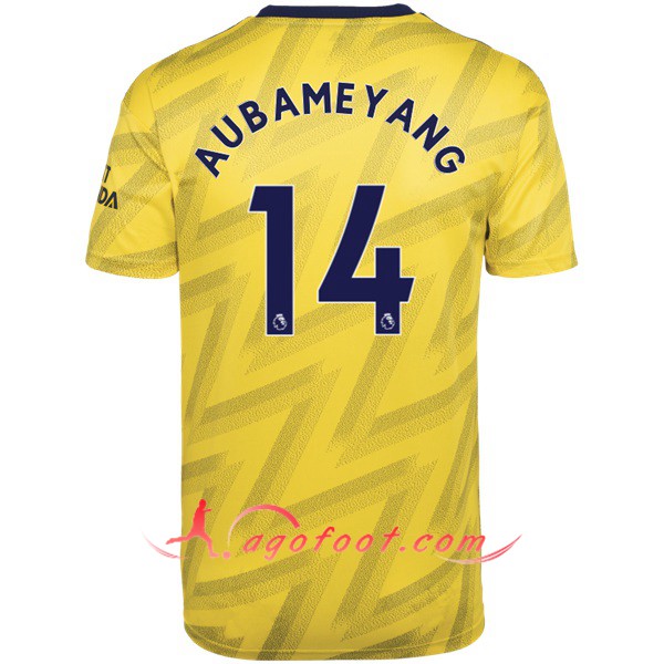 Maillot Foot Arsenal (AUBAMEYANG 14) Exterieur Personnalisé Floqué 19/20
