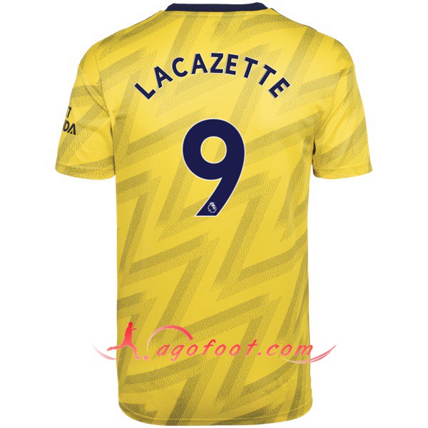 Maillot Foot Arsenal (LACAZETTE 9) Exterieur Personnalisé Floqué 19/20