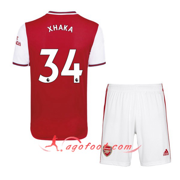 Maillot Foot Arsenal (XHAKA 34) Enfant Domicile Personnalisé Floqué 19/20