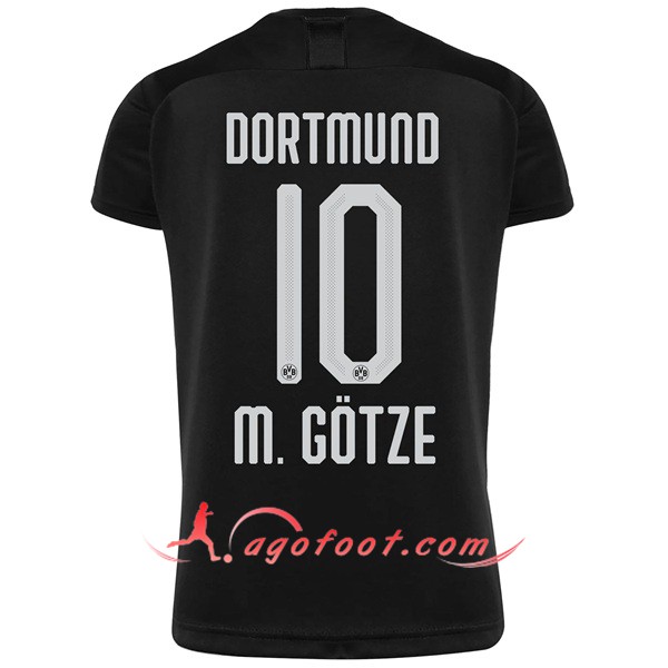 Maillot Foot Dortmund BVB (M.GOTZE 10) Exterieur Personnalisé Floqué 19/20