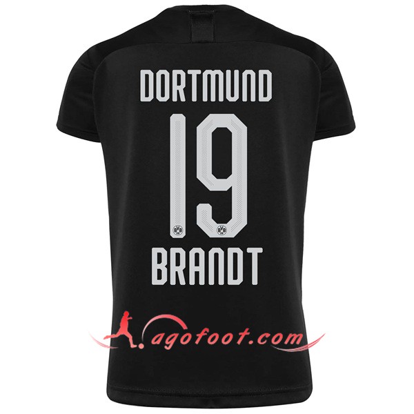 Maillot Foot Dortmund BVB (BRANOT 19) Exterieur Personnalisé Floqué 19/20