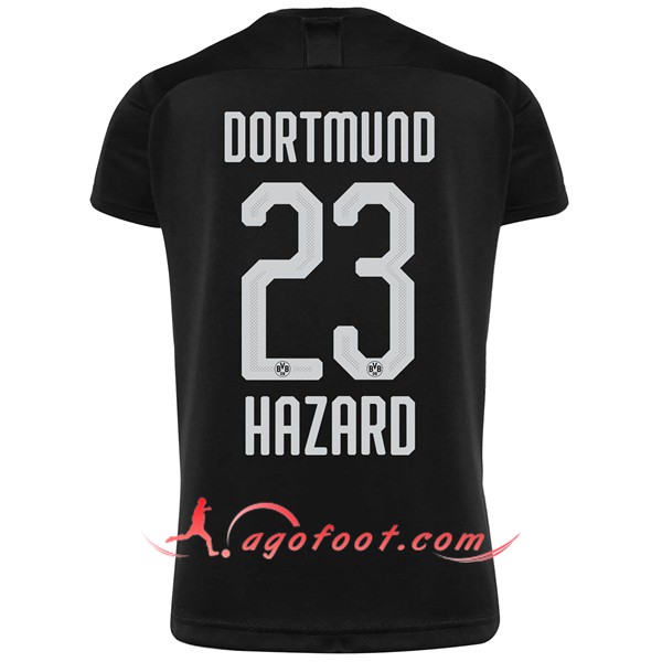 Maillot Foot Dortmund BVB (HAZARD 23) Exterieur Personnalisé Floqué 19/20