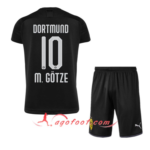 Maillot Foot Dortmund BVB (M.GOTZE 10) Enfant Exterieur Personnalisé Floqué 19/20