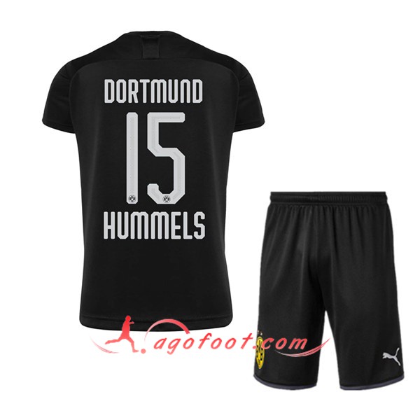 Maillot Foot Dortmund BVB (HUMMELS 15) Enfant Exterieur Personnalisé Floqué 19/20