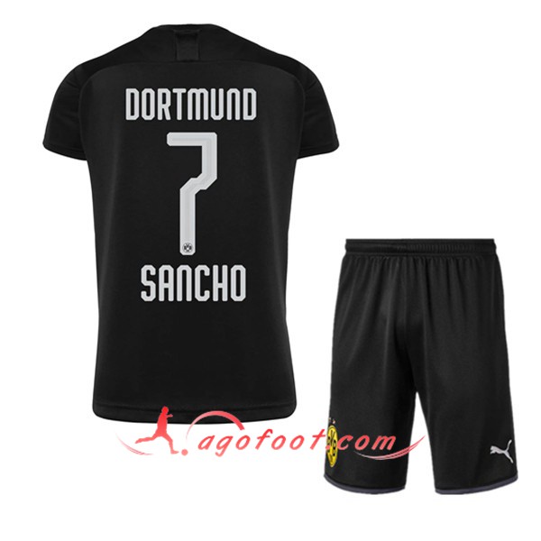 Maillot Foot Dortmund BVB (SANCHO 7) Enfant Exterieur Personnalisé Floqué 19/20