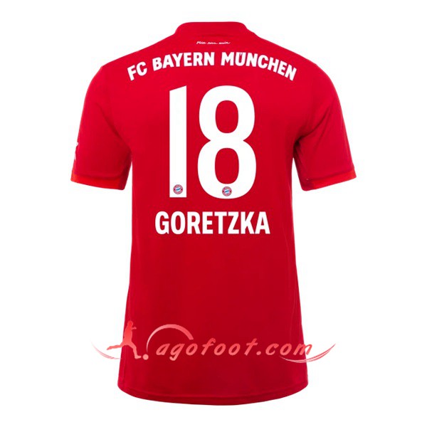 Maillot Foot Bayern Munich (GORETZKA 18) Domicile Personnalisé Floqué 19/20