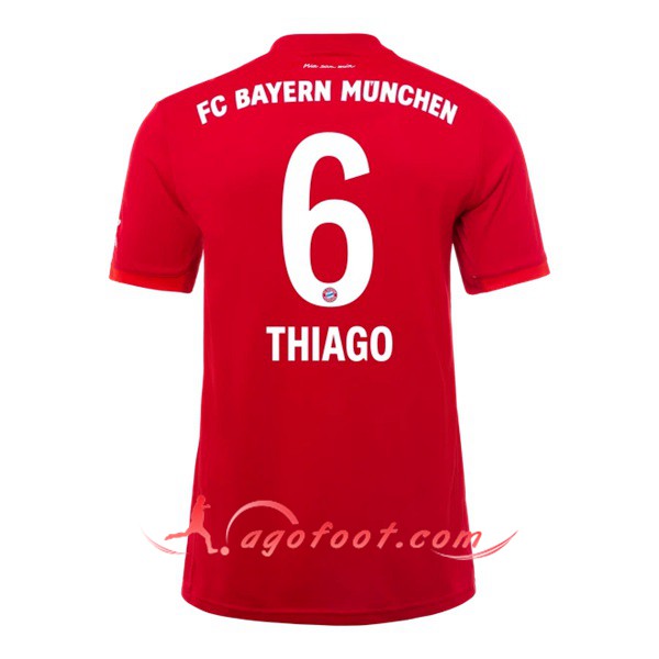 Maillot Foot Bayern Munich (THIAGO 6) Domicile Personnalisé Floqué 19/20
