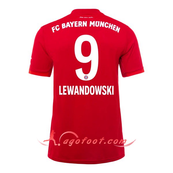 Maillot Foot Bayern Munich (LEWANDOWSKI 9) Domicile Personnalisé Floqué 19/20
