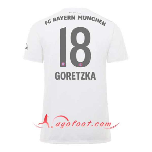 Maillot Foot Bayern Munich (GORETZKA 18) Exterieur Personnalisé Floqué 19/20