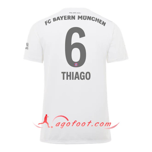 Maillot Foot Bayern Munich (THIAGO 6) Exterieur Personnalisé Floqué 19/20