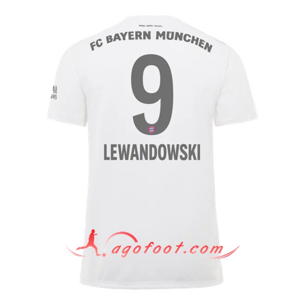 Maillot Foot Bayern Munich (LEWANDOWSKI 9) Exterieur Personnalisé Floqué 19/20