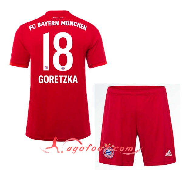 Maillot Foot Bayern Munich (GORETZKA 18) Enfant Domicile Personnalisé Floqué 19/20