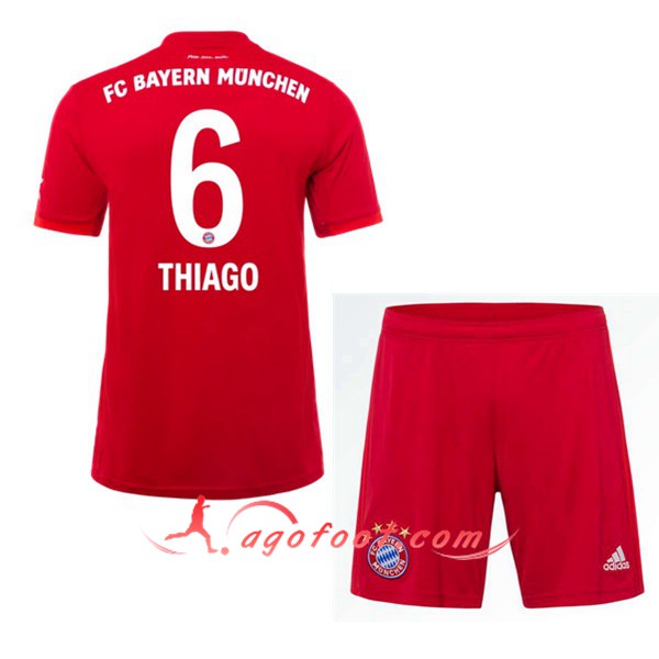 Maillot Foot Bayern Munich (THIAGO 6) Enfant Domicile Personnalisé Floqué 19/20