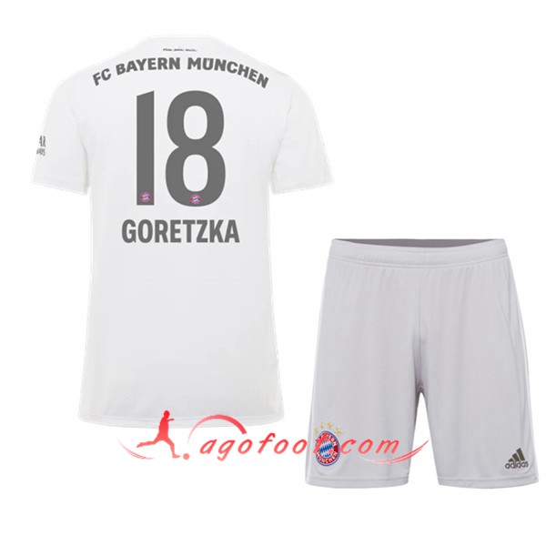 Maillot Foot Bayern Munich (GORETZKA 18) Enfant Exterieur Personnalisé Floqué 19/20