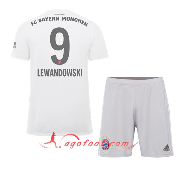 Maillot Foot Bayern Munich (LEWANDOWSKI 9) Enfant Exterieur Personnalisé Floqué 19/20
