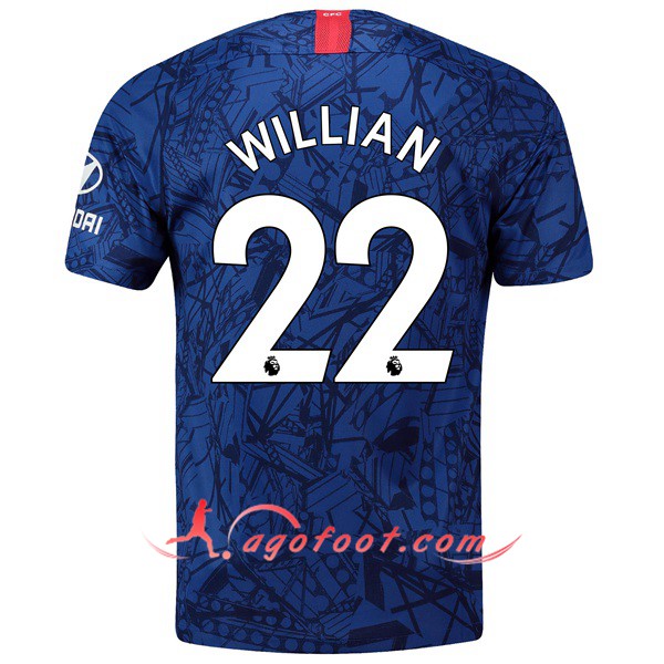 Maillot Foot FC Chelsea (Willian 22) Domicile Personnalisé Floqué 19/20