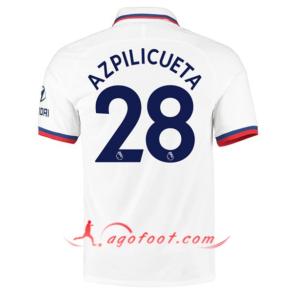 Maillot Foot FC Chelsea (Azpilicueta 28) Exterieur Personnalisé Floqué 19/20