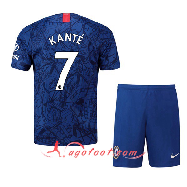 Maillot Foot FC Chelsea (KANTE 7) Enfant Domicile Personnalisé Floqué 19/20