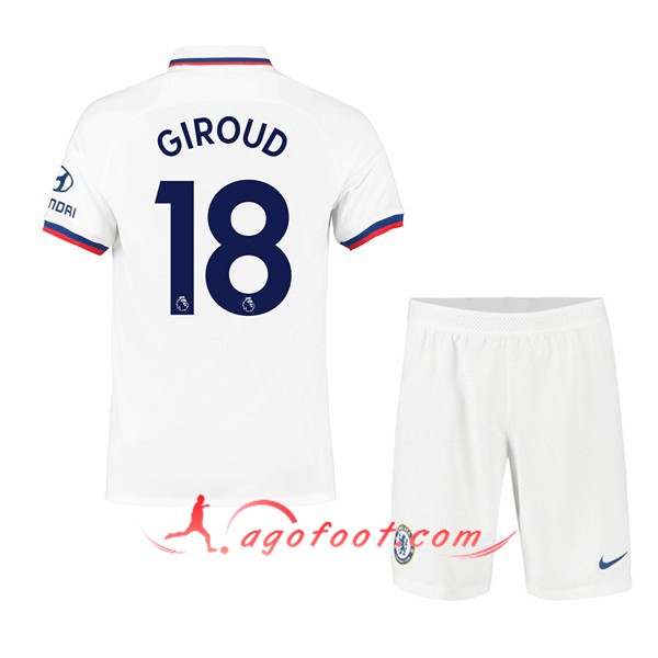 Maillot Foot FC Chelsea (Giroud 18) Enfant Exterieur Personnalisé Floqué 19/20