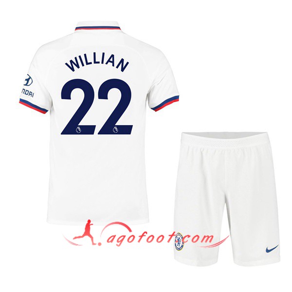 Maillot Foot FC Chelsea (Willian 22) Enfant Exterieur Personnalisé Floqué 19/20