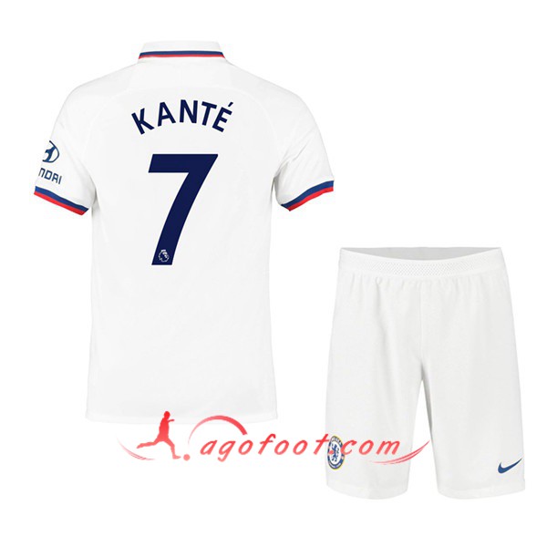 Maillot Foot FC Chelsea (KANTE 7) Enfant Exterieur Personnalisé Floqué 19/20