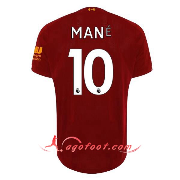Maillot Foot FC Liverpool (Mane 10) Domicile Personnalisé Floqué 19/20