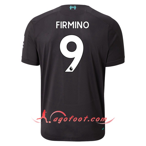 Maillot Foot FC Liverpool (FIRMINO 9) Third Personnalisé Floqué 19/20