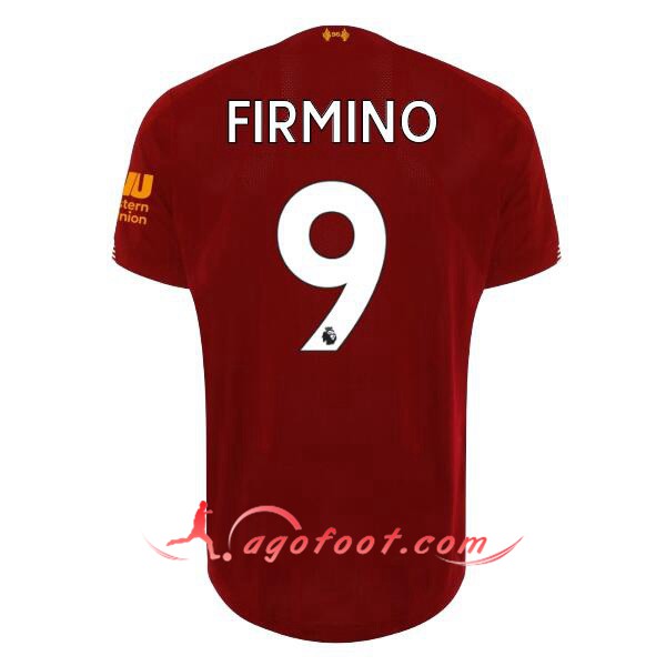 Maillot Foot FC Liverpool (FIRMINO 9) Domicile Personnalisé Floqué 19/20