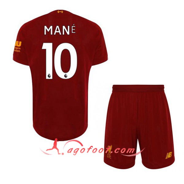 Maillot Foot FC Liverpool (Mane 10) Enfant Domicile Personnalisé Floqué 19/20