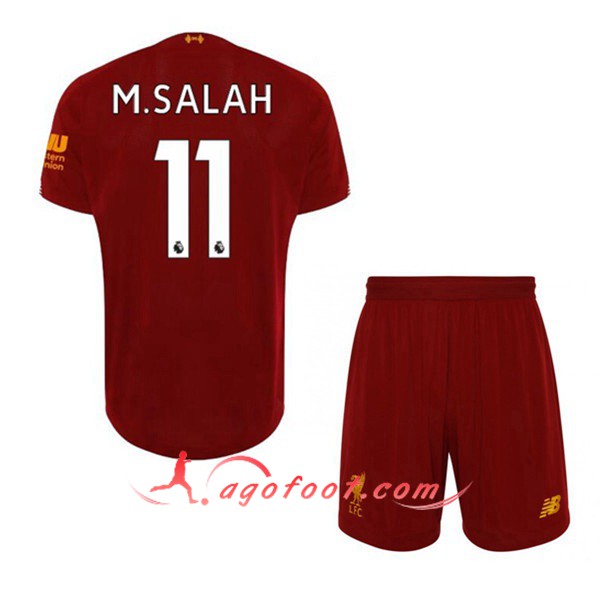 Maillot Foot FC Liverpool (M.SALAH 11) Enfant Domicile Personnalisé Floqué 19/20