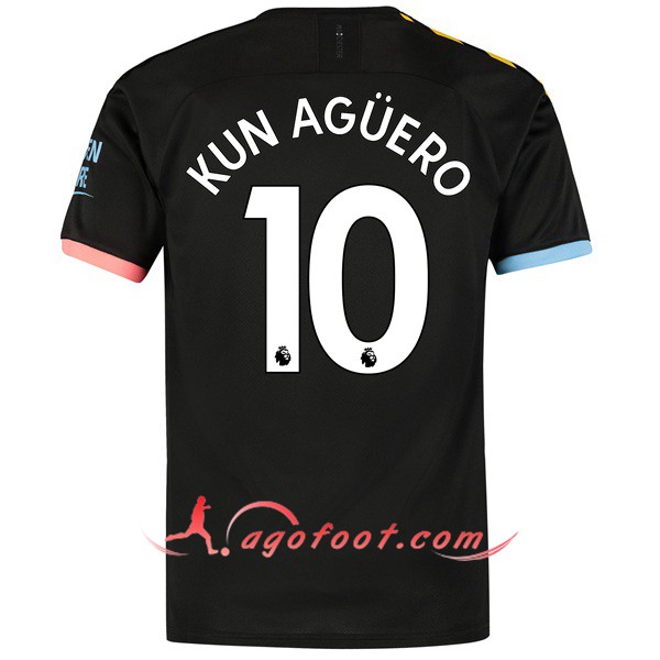 Maillot Foot Manchester City (KUN AGUERO 10) Exterieur Personnalisé Floqué 19/20