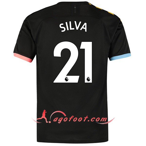 Maillot Foot Manchester City (SILVA 21) Exterieur Personnalisé Floqué 19/20