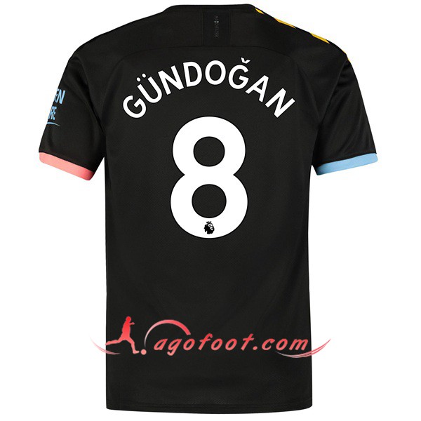 Maillot Foot Manchester City (GUNDOGAN 8) Exterieur Personnalisé Floqué 19/20