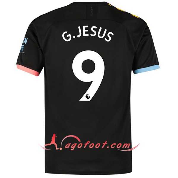 Maillot Foot Manchester City (G.JESUS 9) Exterieur Personnalisé Floqué 19/20