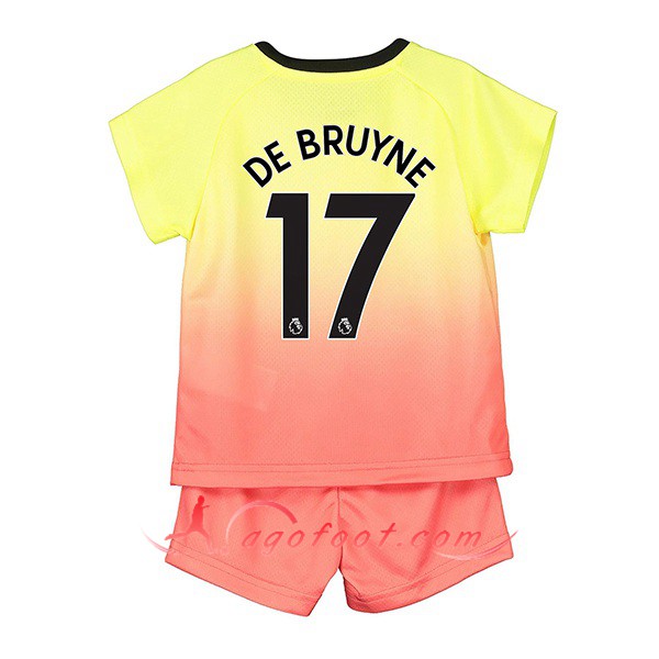 Maillot Foot Manchester City (DE BRUYNE 17) Enfant Third Personnalisé Floqué 19/20