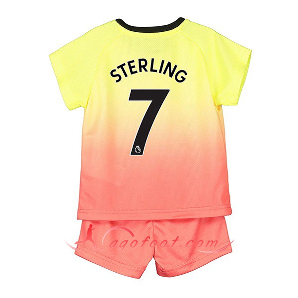 Maillot Foot Manchester City (STERLING 7) Enfant Third Personnalisé Floqué 19/20