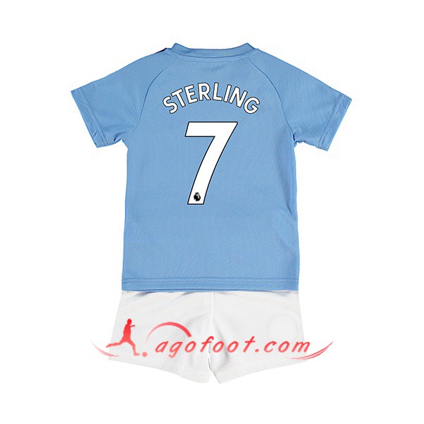 Maillot Foot Manchester City (STERLING 7) Enfant Domicile Personnalisé Floqué 19/20