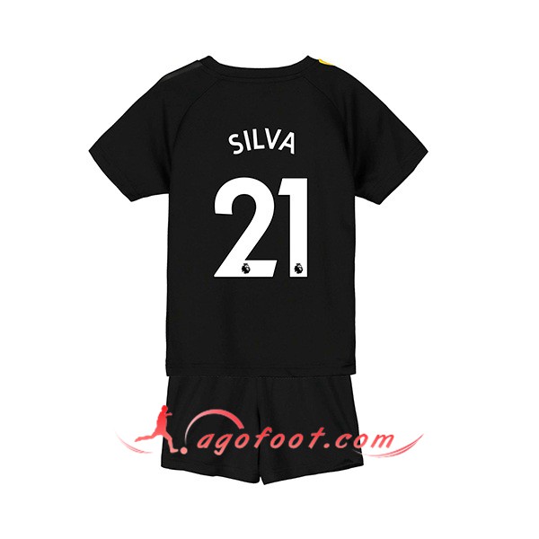 Maillot Foot Manchester City (SILVA 21) Enfant Exterieur Personnalisé Floqué 19/20