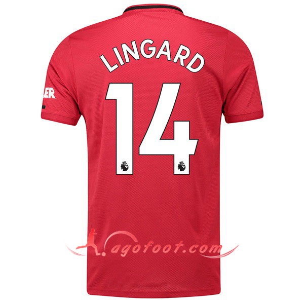 Maillot Foot Manchester United (Lingard 14) Domicile Personnalisé Floqué 19/20