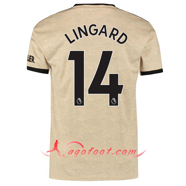 Maillot Foot Manchester United (Lingard 14) Exterieur Personnalisé Floqué 19/20