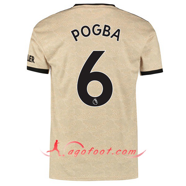 Maillot Foot Manchester United (POGBA 6) Exterieur Personnalisé Floqué 19/20