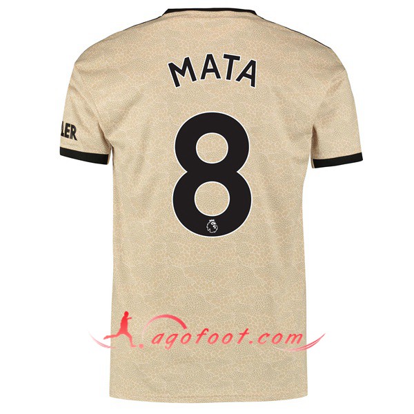 Maillot Foot Manchester United (MATA 8) Exterieur Personnalisé Floqué 19/20