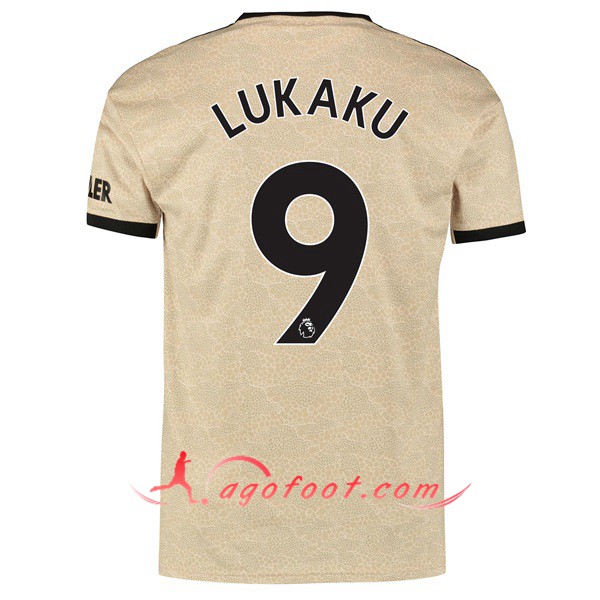 Maillot Foot Manchester United (Lukaku 9) Exterieur Personnalisé Floqué 19/20